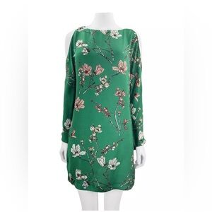 Zara Emerald Floral Long Sleeve Dress